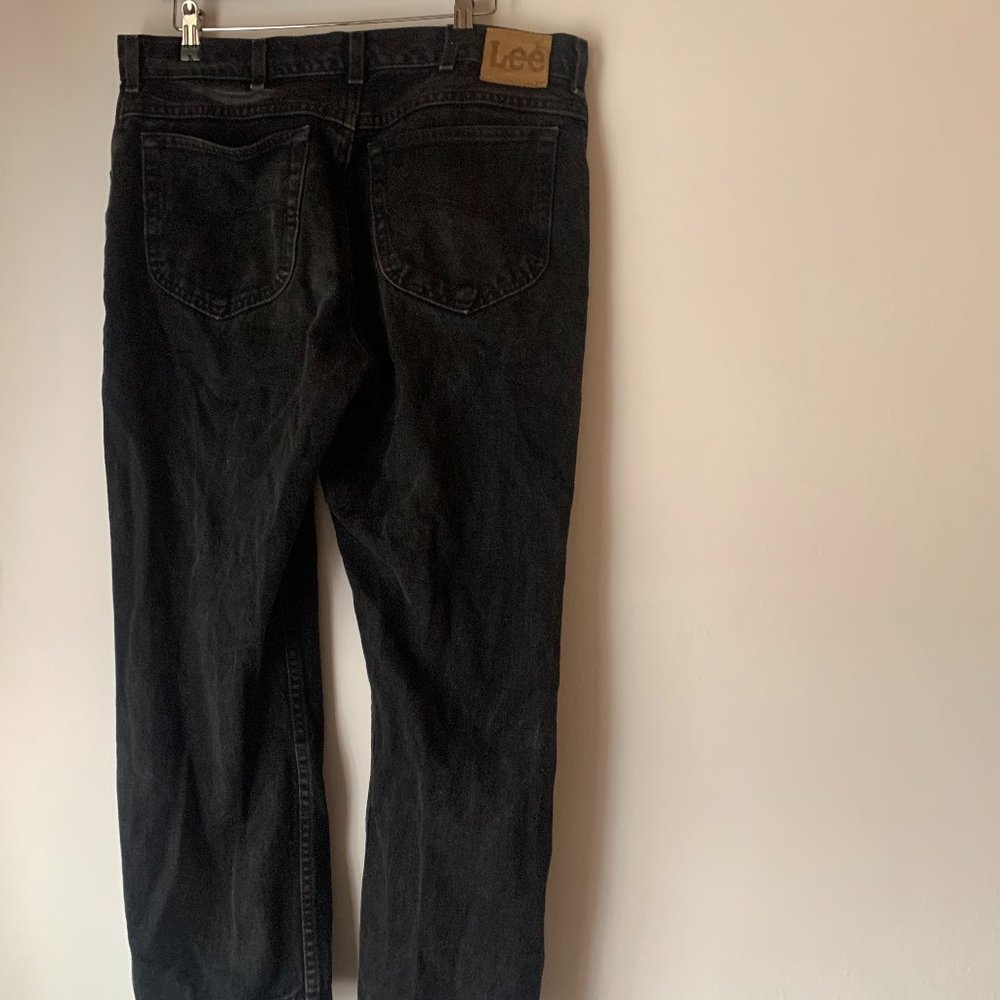 Vintage 90's Midrise Straight Leg Black Jean